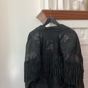 Fringey suede jacket made in Toronto